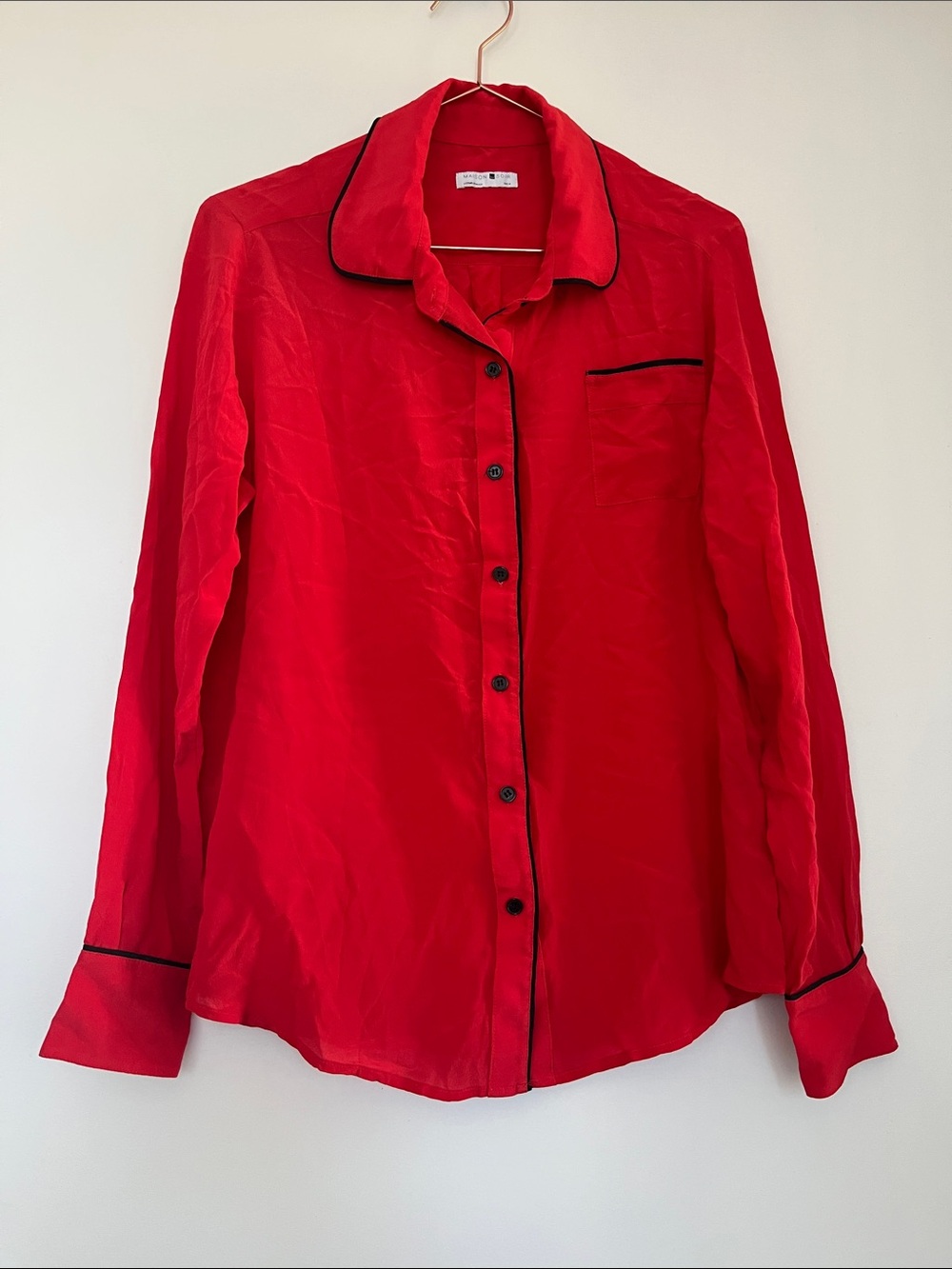 Maison du Soir Silk Pajama Top